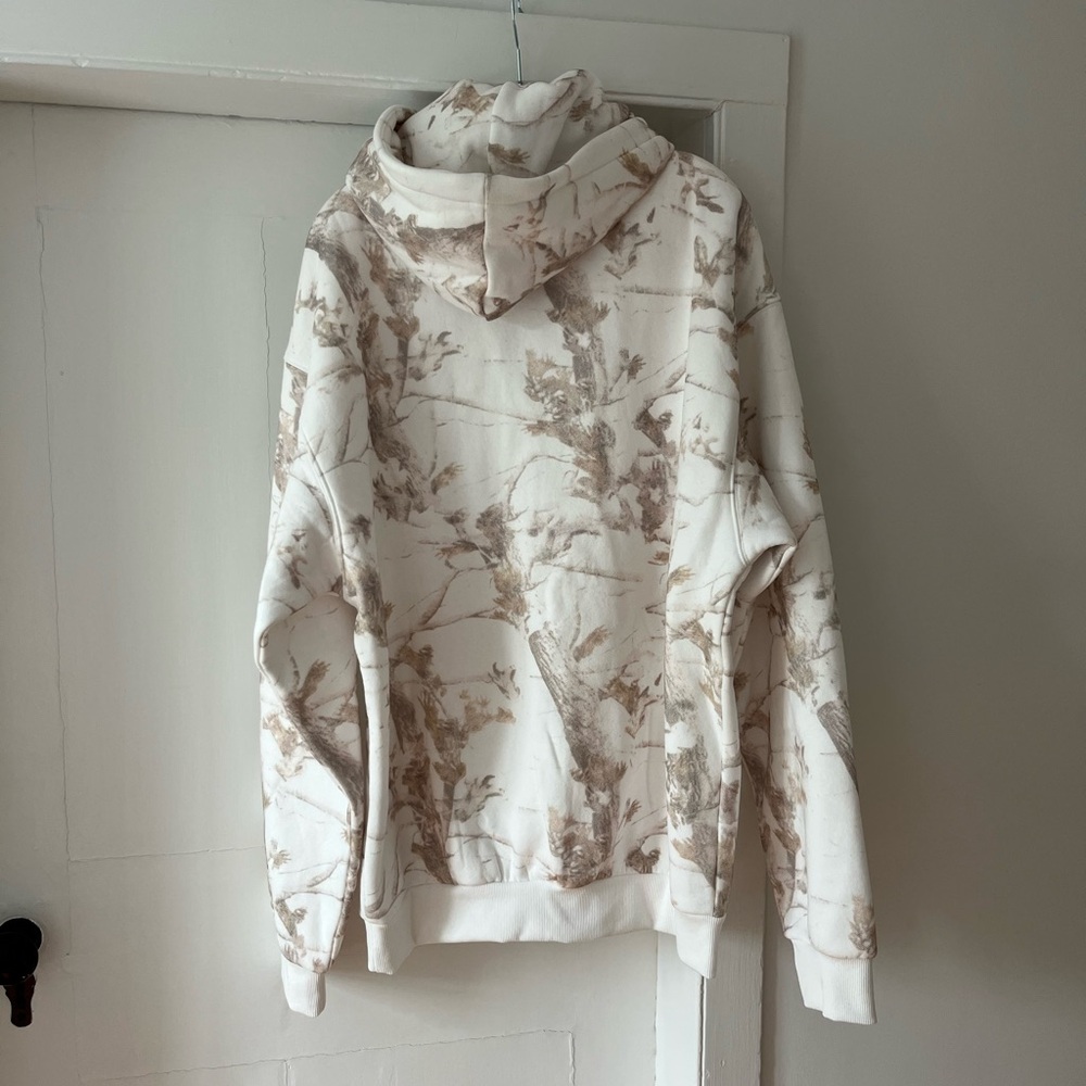 Neutral Camo-Print Hooded Sweatshirt - Picture 2 of 4